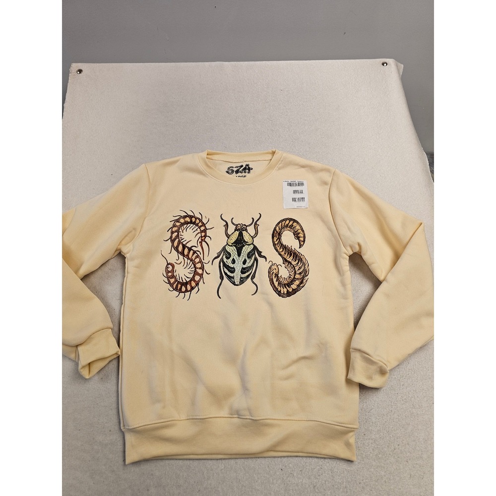 SZA SOS Grand National Tour 2025‎ Sweatshirt Taupe Large TDE Concert Merch NEW